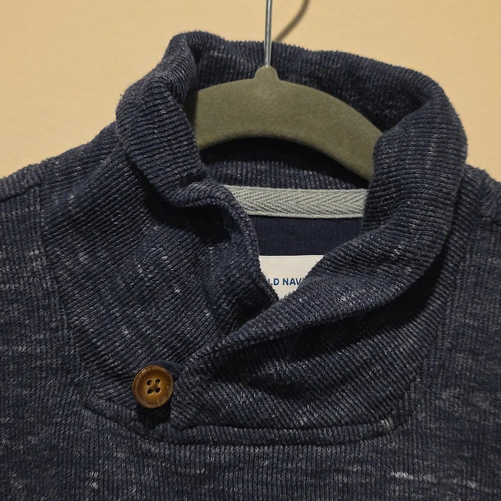 Old Navy boys shawl collar sweater size 2t Navy
